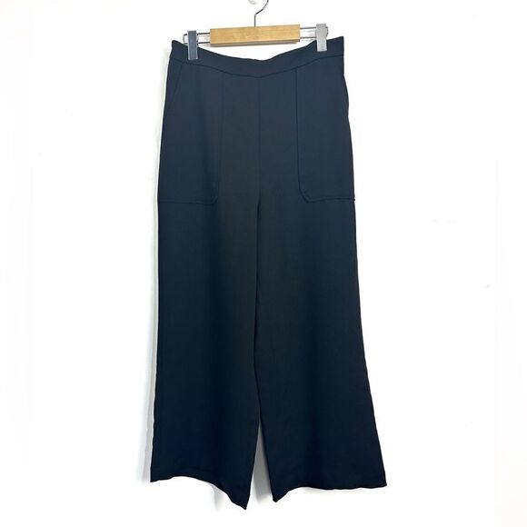 Aritzia Wilfred Boissier Wide Leg Crop Pant In Black Sz Medium - Picture 3 of 13